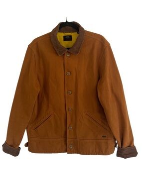 Scotch & Soda Tan Slim Fit Moleskin Jacket Large